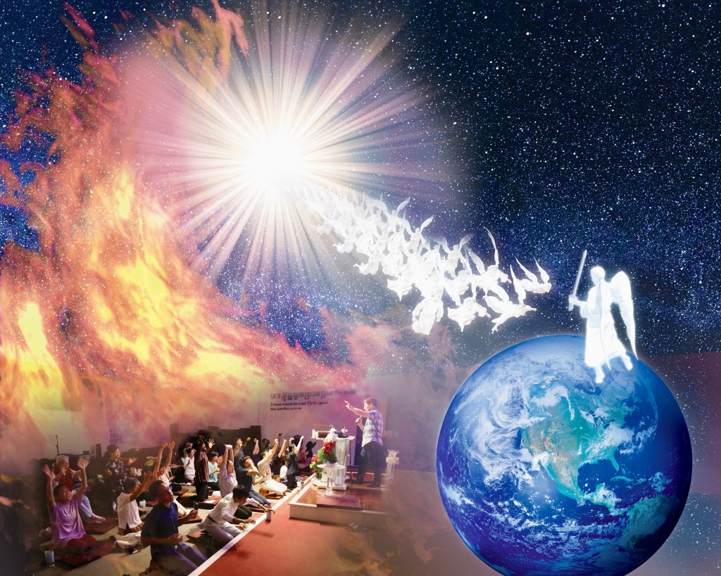 September 13, 2020 (During Sunday Service) During praise while Mogsanim was playing guitar and we were all praising the Lord, I saw angels filling the room. I saw two angels, one on the right side and one on the left side of the sanctuary recording our praise. One filmed Mogsanim playing the guitar while the other angel filmed the congregation praising the Lord. The rest of the angels were holy dancing at our spots. The atmosphere was so filled with the presence of the Lord. 2020년 9월 13일 (주일 예배 중) 찬양 시간에 목사님께서 기타를 치시며 성도들과 함께 주님을 찬양하고 있었습니다. 그때에 천사들이 성전을 가득 채운 것을 보았고 두 천사가 성전 오른쪽과 왼쪽에서 찬양하는 모습을 촬영하는 것을 보았습니다. 한 천사는 목사님께서 기타 치시는 모습을 찍고 있었고 다른 한 천사는 성도들이 주님을 찬양하는 모습을 찍고 있었습니다. 나머지 천사들은 성도들과 함께 성령춤을 추고 있었습니다. 성전은 주님의 임재로 가득차 있었습니다.